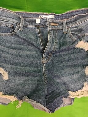 SO Medium Blue Distressed Denim Shorts - Size 13/31W